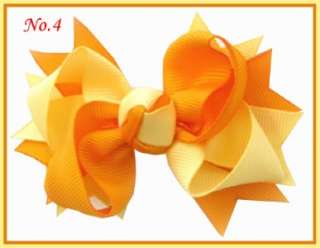 18 Girls Boutique 2 tone 4.5 windmill Hair Bow 86 No.  