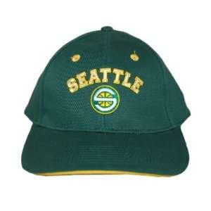  NBA Vintage Seattle Supersonics Snapback Hat Cap   Green 