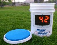 Radar Bucket Baseball / Softball Radar Gun Pitching and Bat Speed 