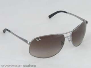 RAY BAN Sunglasses AVIATOR Gunmetal, Brown Gradient RB 3387 004/13 NEW 
