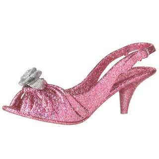   Glitter Slingback Peep Toe High Heel Shoe Christmas Ornament  