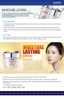 NEW Amore Pacific Iope Moisture Lasting Cream Korean Cosmetic Skin 