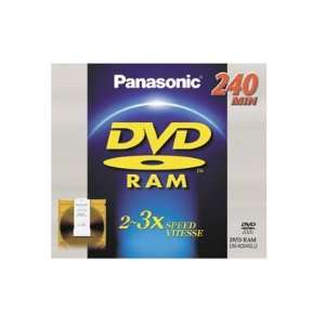 PANASONIC CONSUMER PAN LM AD240LU 2 3X SPEED DOUBLE SIDED 240M DVD RAM 