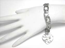 Roberto Coin Designer 18K GOLD Heart Charm Bracelet   19.20 Grams 