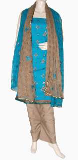 party wear salwar kameez suit adorned with embroidery sequins work