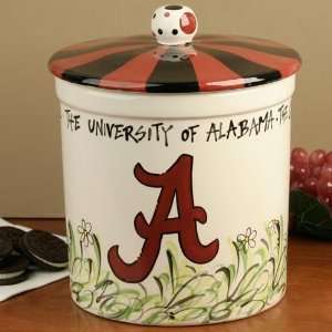  Alabama Crimson Tide White Ceramic Cookie Jar