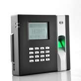 Fingerprint Time Attendance And Door System (Black)   Lock and unlocks 