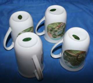 Armbee China Currier and Ives Four Season Coffee Mugs  