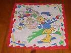 Vintage Child Disney Donald Duck Peter Pan Hanky Handkerhcief Hankies 