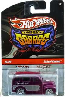HOT WHEELS LARRYS GARAGE PUR SCHOOL BUSTED #R3773 CHASE 027084801484 