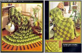 Vintage Afghans Throws Arans++ Crochet & Knit Patterns  