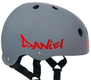 2x Personalised Name Skateboard Helmet Stickers Decals   Great 