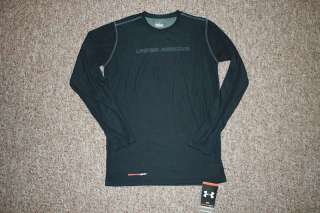UNDER ARMOUR BLACK COMPRESSION FITTED LONG SLEEVE SHIRT  