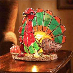 Stained Glass Turkey Accent Light  