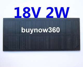 New 2 PCS 18V 2W Solar Panel Power Cell Charger  