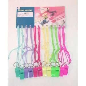  Plastic Whistle On Chord 12/Card [Kitchen & Home]
