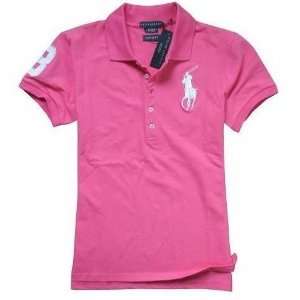  Ralph Lauren Big Pony Women Polo Shirt Pink M: Everything 