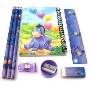 You are buying one brand new Disney Eeyore Stationery Set in purple  