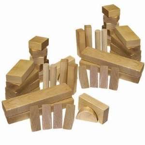  62 Piece Classic Wood Block Made in USA Toy Toys & Games