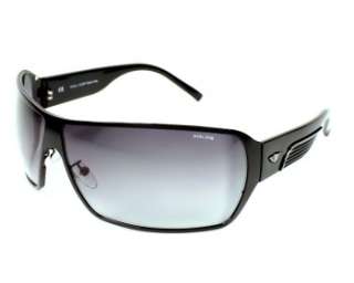 police sunglasses s8568 black metal acetate with gradient grey lenses