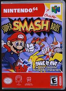 N64 *NO GAME* Super Smash Brothers New Archival Game Case  