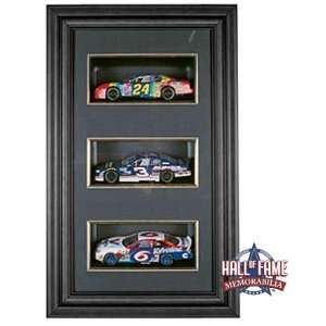   Triple NASCAR Shadow Box with Black Finish Frame Sports Collectibles