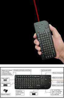   Laser Keyboard with Trackball Mouse for Tablet Google TV  