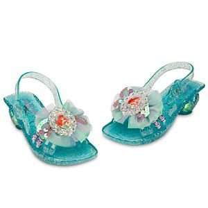   Disney Store Light Up Ariel Shoes for Girls Toddlers 7/8: Toys & Games