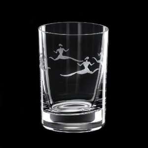 Crystal Shot Glass   Tribal; Hand Etched; Mouth Blown Crystal Glasses 