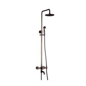   Handle Antique Brass Wall mounted Shower Faucet