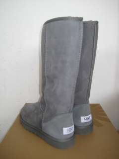 NEW UGGS UGG CLASSIC TALL FAST SHIP 8 GREY 5815 WOMENS AUTHENTIC BOOTS 