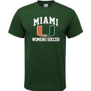   Hurricanes Forest Green Womens Soccer Arch T Shirt