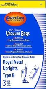24 ROYAL TYPE B VACUUM CLEANER BAGS  