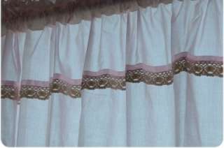 ONE Pink Pull Up Balloon Curtain Lace Ruffle 140x180cm  