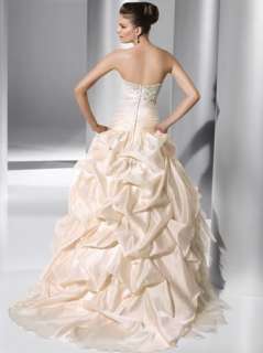   Shipping Beautiful Hot Custom Chapel Wedding Dress Bridal Gown Size