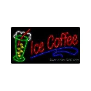 Ice Coffee LED Sign 17 x 32