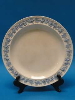 ANTIQUE WEDGWOOD QUEENSWARE ETRURIA BLUE WHITE DINNER PLATE