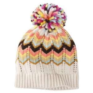  Missoni for Target Girls Ivory Beanie Hat with Pom M/L 