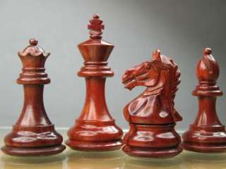 New Wooden Weighted Staunton Chess Set Bud Rose Wood  