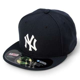 NEW ERA NEW YORK YANKEES FITTED HAT MENS Size 7 3/8 Black Cap 59Fifty 