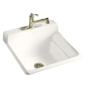  Bayview Self Rimming Utility Sink Finish Biscuit