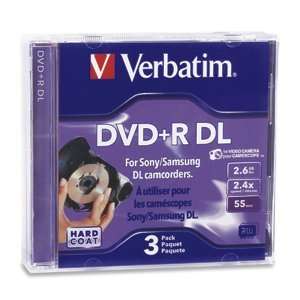  VERBATIM Mini Disc, DVD+R Double Layer, 2.6GB, 2.4X, Jewel 