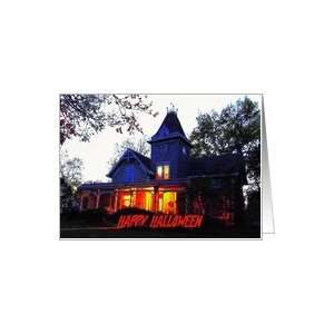  Spooky Victorian Halloween House Note Card Card: Health 