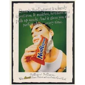 1996 Reeses NutRageous Candy Bar Gives You Perfect Shave Guy Shaving 